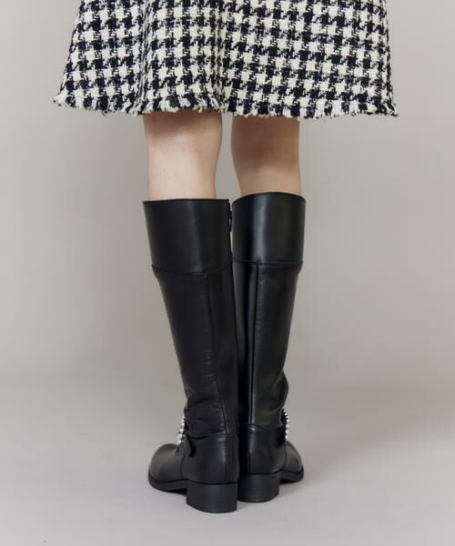 Maglie le cassetto / マーリエ ル カセット ブーツ（ロング丈） | パールビジューロングブーツ | 詳細5
