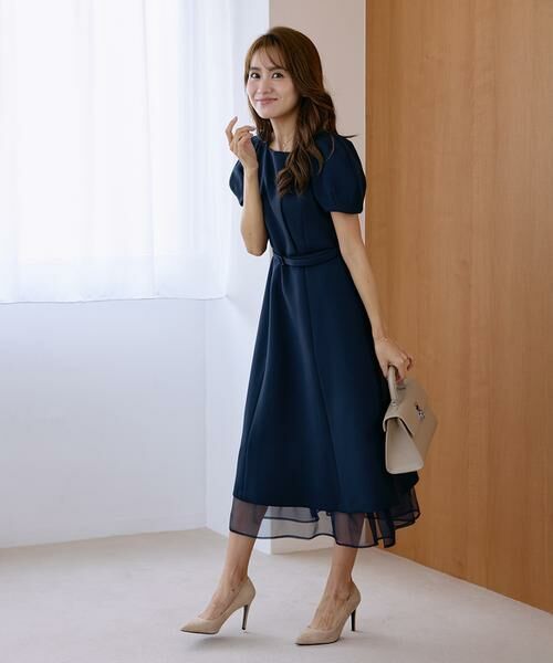 Maglie le cassetto / マーリエ ル カセット ミニ丈・ひざ丈ワンピース | 《曽田茉莉江コラボ》“艶めく”クラシカルワンピース | 詳細3