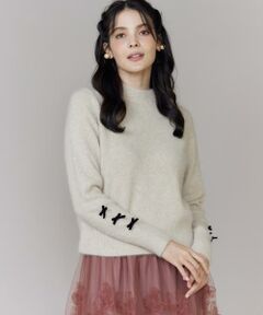 Maglie le cassetto / マーリエ ル カセット ニット・セーター | ベロアリボンフォックスプルオーバー