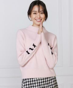 Maglie le cassetto / マーリエ ル カセット ニット・セーター | ベロアリボンフォックスプルオーバー