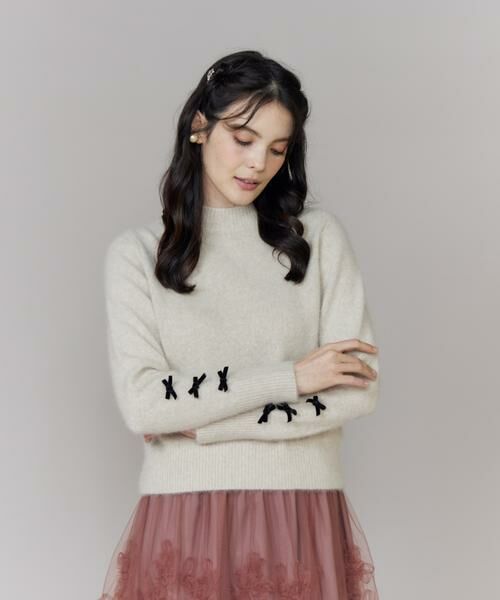 Maglie le cassetto / マーリエ ル カセット ニット・セーター | ベロアリボンフォックスプルオーバー | 詳細12