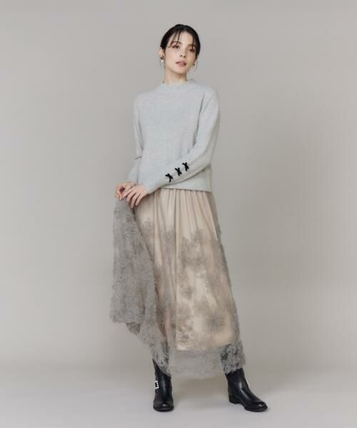 Maglie le cassetto / マーリエ ル カセット ニット・セーター | ベロアリボンフォックスプルオーバー | 詳細3