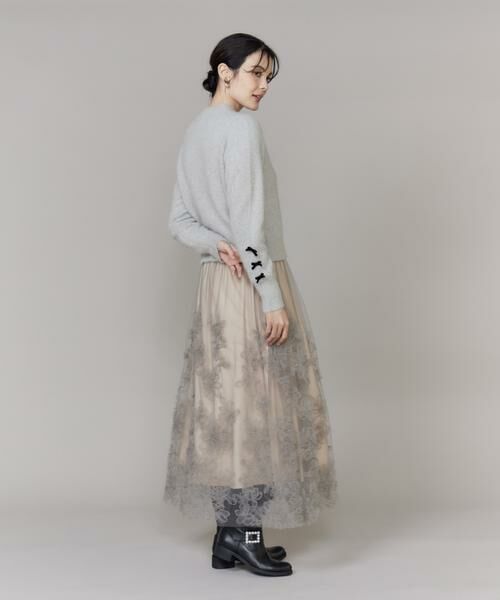 Maglie le cassetto / マーリエ ル カセット ニット・セーター | ベロアリボンフォックスプルオーバー | 詳細4