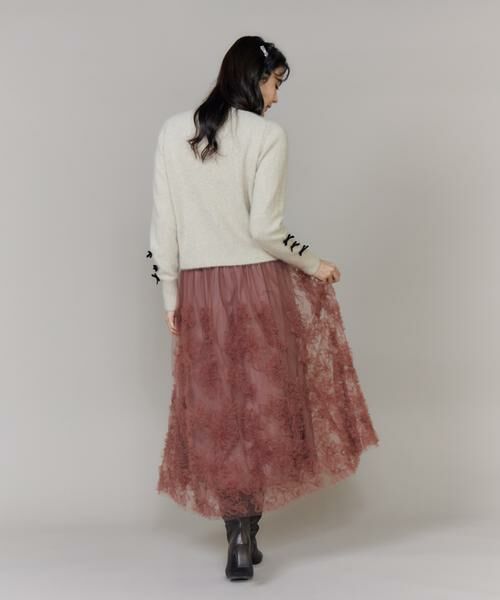 Maglie le cassetto / マーリエ ル カセット ニット・セーター | ベロアリボンフォックスプルオーバー | 詳細8