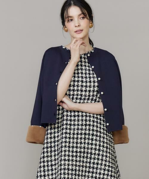 Maglie le cassetto / マーリエ ル カセット ニット・セーター | 《大きいサイズ》ファースリーブニットプルオーバー | 詳細1