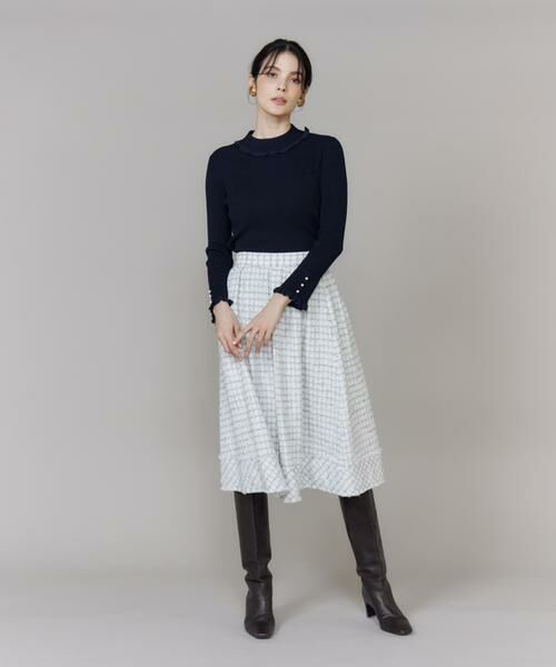 Maglie le cassetto / マーリエ ル カセット ニット・セーター | 《大きいサイズ》ハイネックリブプルオーバー | 詳細20