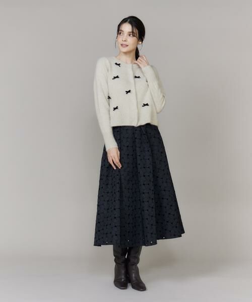 Maglie le cassetto / マーリエ ル カセット カーディガン・ボレロ | 《大きいサイズ》ベロアリボンフォックスカーデ | 詳細10