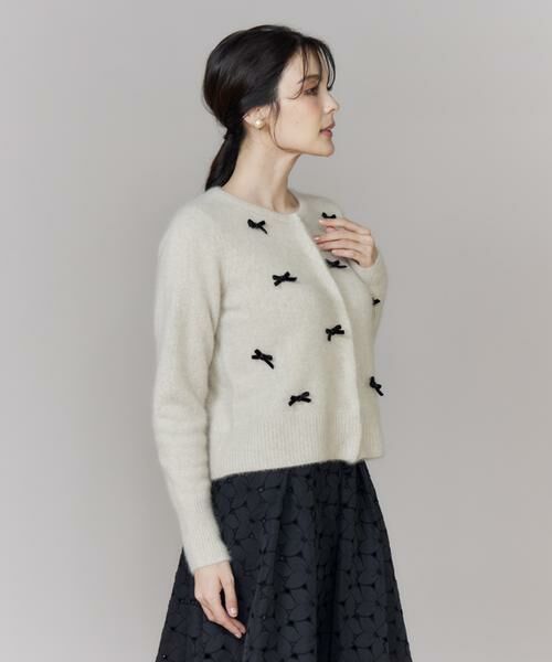 Maglie le cassetto / マーリエ ル カセット カーディガン・ボレロ | 《大きいサイズ》ベロアリボンフォックスカーデ | 詳細14