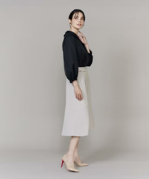 Maglie le cassetto / マーリエ ル カセット シャツ・ブラウス | 《WEB・POPUP限定商品》オーガンドットフロッキー衿フリルブラウス | 詳細6