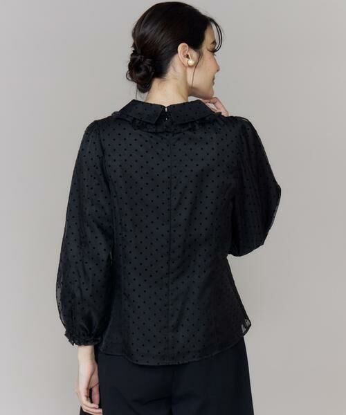 Maglie le cassetto / マーリエ ル カセット シャツ・ブラウス | 《WEB・POPUP限定商品》オーガンドットフロッキー衿フリルブラウス | 詳細9