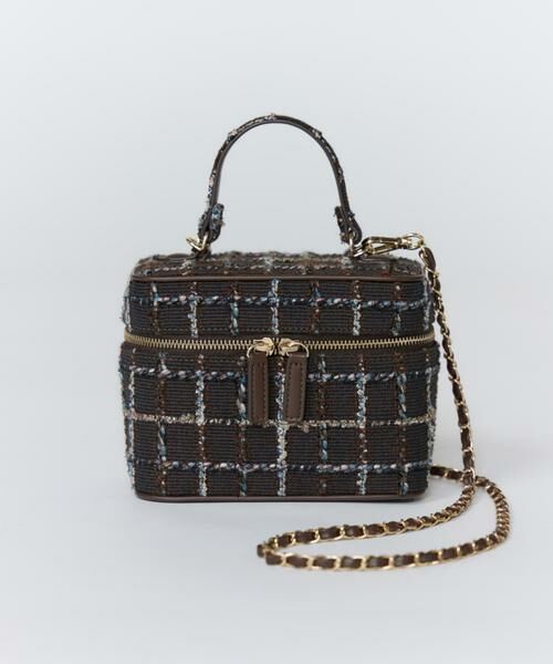 Maglie le cassetto / マーリエ ル カセット ハンドバッグ | 《M Maglie le cassetto》LINTONツイードバニティバッグ | 詳細2