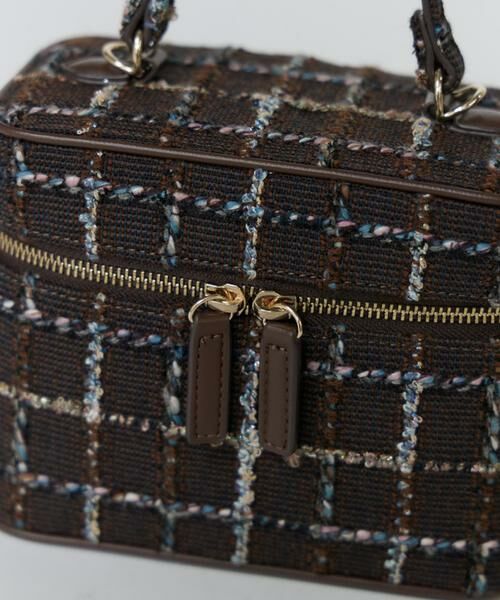 Maglie le cassetto / マーリエ ル カセット ハンドバッグ | 《M Maglie le cassetto》LINTONツイードバニティバッグ | 詳細7