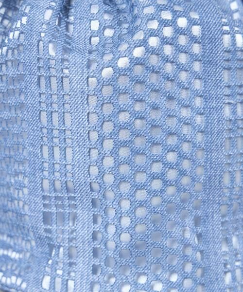 Maglie le cassetto / マーリエ ル カセット ハンドバッグ | デニムプリントレース巾着バッグ | 詳細4