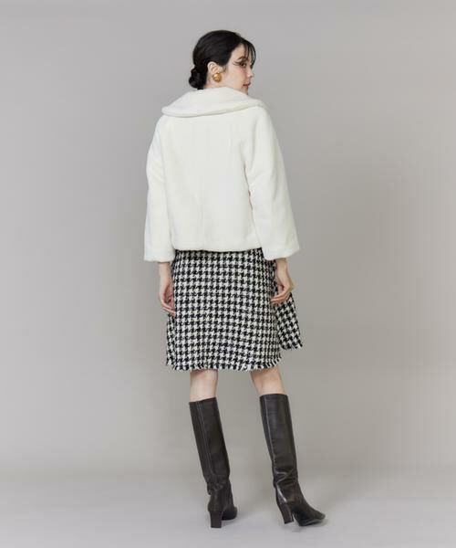 Maglie le cassetto / マーリエ ル カセット ミニ丈・ひざ丈ワンピース | Vネック千鳥柄ワンピース | 詳細10