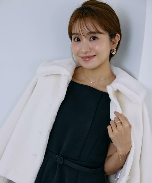 Maglie le cassetto / マーリエ ル カセット ミニ丈・ひざ丈ワンピース | 《プラスサイズ》《曽田茉莉江コラボ》“艶めく”クラシカルワンピース | 詳細7