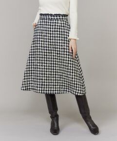 Maglie le cassetto / マーリエ ル カセット ミニ・ひざ丈スカート | 千鳥フレアスカート