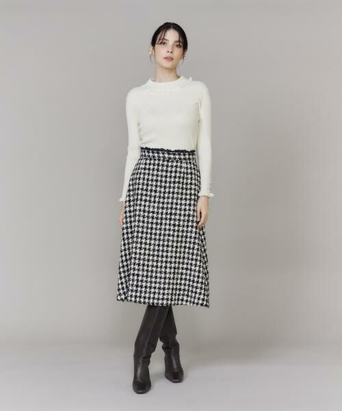 Maglie le cassetto / マーリエ ル カセット ミニ・ひざ丈スカート | 千鳥フレアスカート | 詳細2