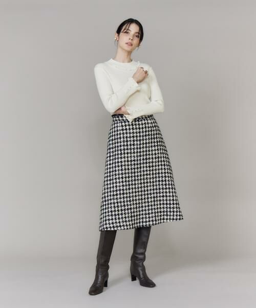 Maglie le cassetto / マーリエ ル カセット ミニ・ひざ丈スカート | 千鳥フレアスカート | 詳細3