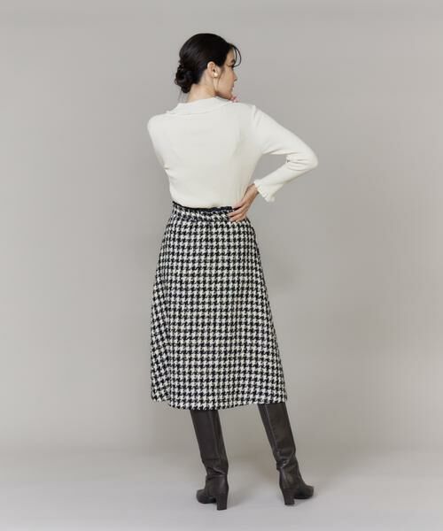 Maglie le cassetto / マーリエ ル カセット ミニ・ひざ丈スカート | 千鳥フレアスカート | 詳細5