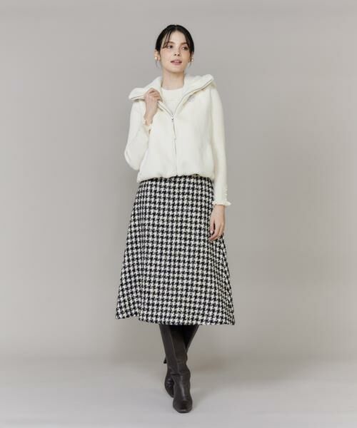 Maglie le cassetto / マーリエ ル カセット ミニ・ひざ丈スカート | 千鳥フレアスカート | 詳細7