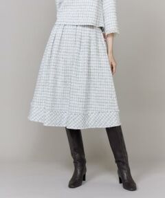 Maglie le cassetto / マーリエ ル カセット ミニ・ひざ丈スカート | 《M Maglie le cassetto》艶めきツィードスカート