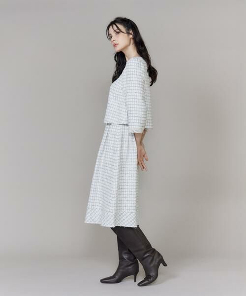 Maglie le cassetto / マーリエ ル カセット ミニ・ひざ丈スカート | 《大きいサイズ》艶めきツイードスカート《M Maglie le cassetto》 | 詳細4