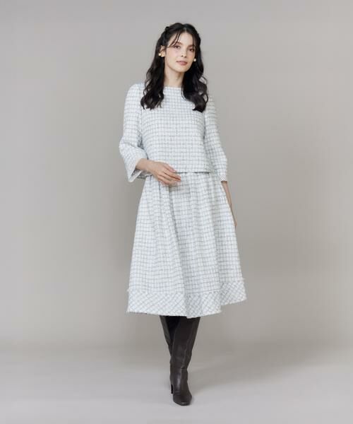 Maglie le cassetto / マーリエ ル カセット シャツ・ブラウス | 《M Maglie le cassetto》袖刺繍レース艶めきツィードブラウス | 詳細3