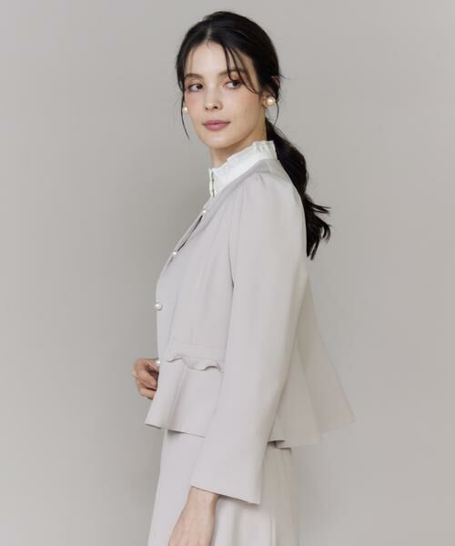 Maglie le cassetto / マーリエ ル カセット その他アウター | 《M Maglie le cassetto》フリルジャケット(グレー1)