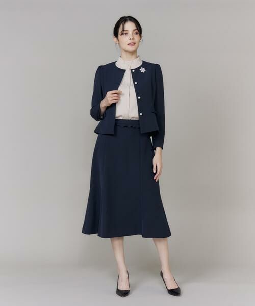 Maglie le cassetto / マーリエ ル カセット ノーカラージャケット | 《プラスサイズ》フリルジャケット《M Maglie le cassetto》 | 詳細3