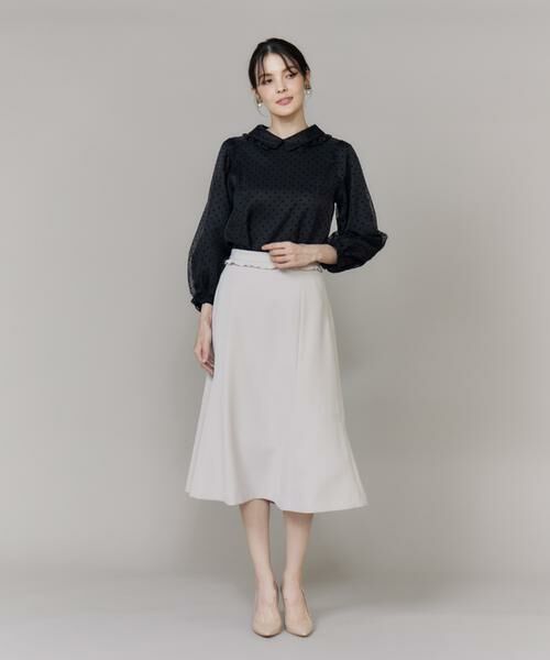 Maglie le cassetto / マーリエ ル カセット ミニ・ひざ丈スカート | 《大きいサイズ》フリルフレアスカート《M Maglie le cassetto》 | 詳細8