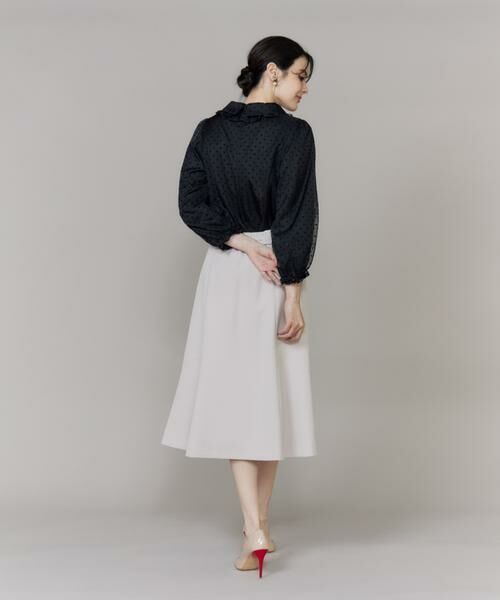 Maglie le cassetto / マーリエ ル カセット ミニ・ひざ丈スカート | 《大きいサイズ》フリルフレアスカート《M Maglie le cassetto》 | 詳細9