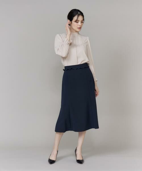 Maglie le cassetto / マーリエ ル カセット ミニ・ひざ丈スカート | 《プラスサイズ》フリルフレアスカート《M Maglie le cassetto》 | 詳細4