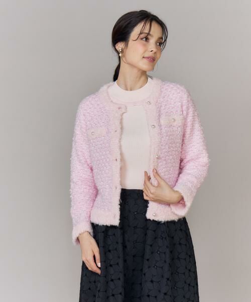 Maglie le cassetto / マーリエ ル カセット カーディガン・ボレロ | ラメフェザーニットジャケット | 詳細12