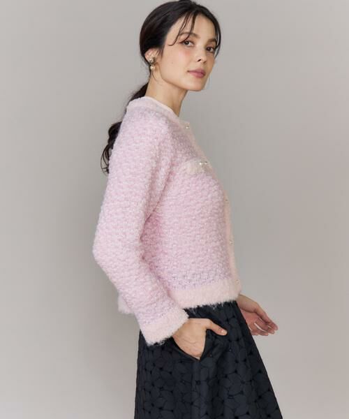 Maglie le cassetto / マーリエ ル カセット カーディガン・ボレロ | ラメフェザーニットジャケット | 詳細14