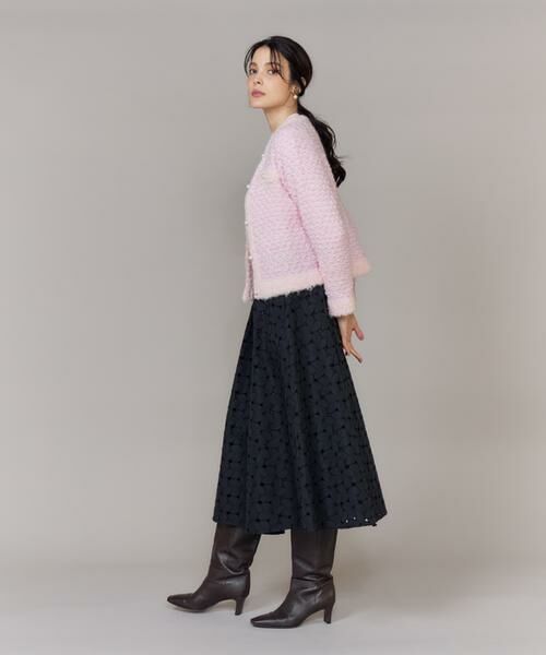 Maglie le cassetto / マーリエ ル カセット カーディガン・ボレロ | ラメフェザーニットジャケット | 詳細4