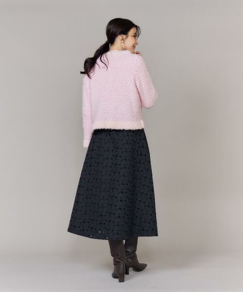 Maglie le cassetto / マーリエ ル カセット カーディガン・ボレロ | 《大きいサイズ》ラメフェザーニットジャケット | 詳細5