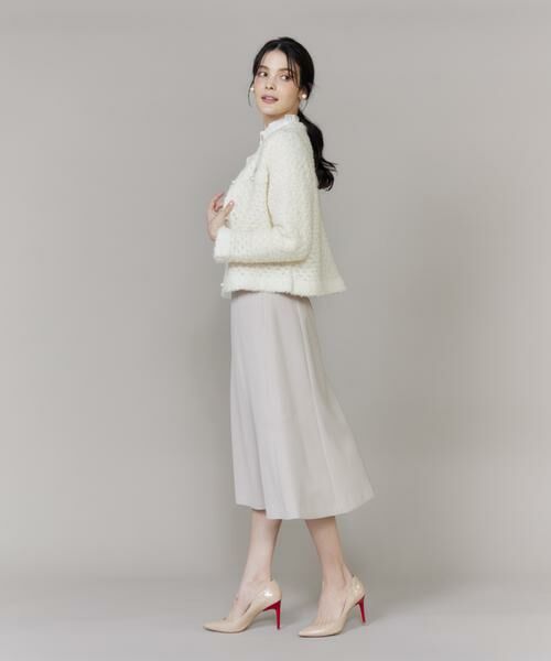 Maglie le cassetto / マーリエ ル カセット カーディガン・ボレロ | 《大きいサイズ》ラメフェザーニットジャケット | 詳細8