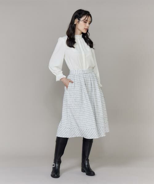 Maglie le cassetto / マーリエ ル カセット シャツ・ブラウス | 《大きいサイズ》ピコフリルブラウス《M Maglie le cassetto》 | 詳細3