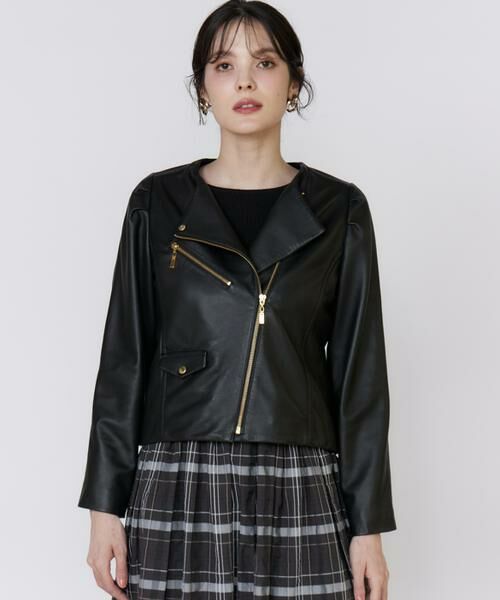 Maglie le cassetto / マーリエ ル カセット その他アウター | 《大きいサイズ》スパニッシュラムレザーブルゾン《M Maglie le cassetto》 | 詳細10