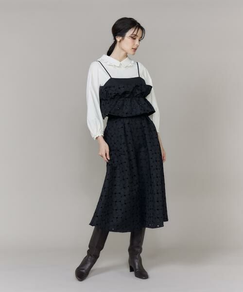 Maglie le cassetto / マーリエ ル カセット シャツ・ブラウス | 《大きいサイズ》フラワー刺繍ビスチェ | 詳細3