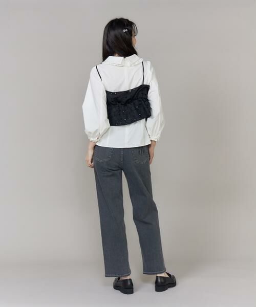 Maglie le cassetto / マーリエ ル カセット シャツ・ブラウス | 《大きいサイズ》フラワー刺繍ビスチェ | 詳細7