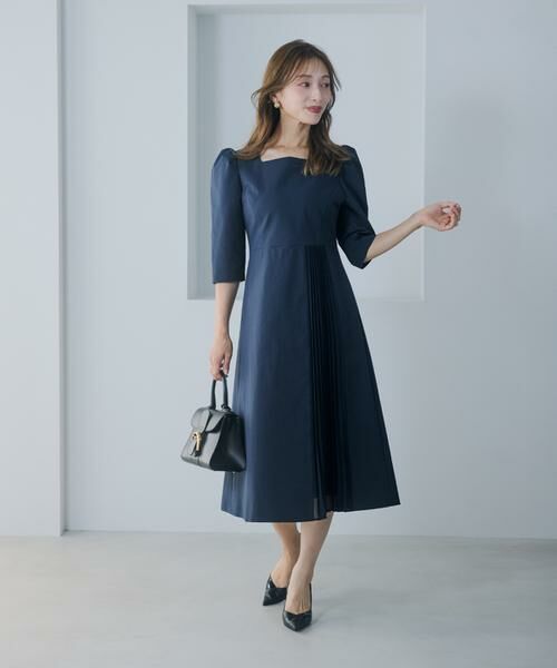 Maglie le cassetto / マーリエ ル カセット ミニ丈・ひざ丈ワンピース | 《M Maglie le cassetto×吉田理紗》ハレ映えプリーツワンピース | 詳細3