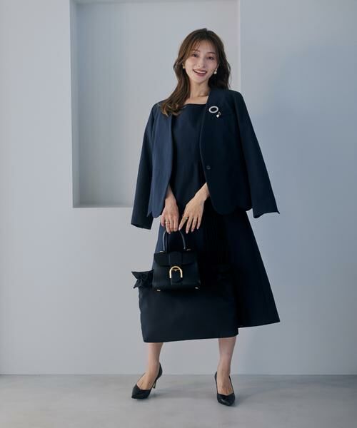 Maglie le cassetto / マーリエ ル カセット ミニ丈・ひざ丈ワンピース | 《M Maglie le cassetto×吉田理紗》ハレ映えプリーツワンピース | 詳細6