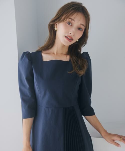 Maglie le cassetto / マーリエ ル カセット ミニ丈・ひざ丈ワンピース | 《大きいサイズ》ハレ映えプリーツワンピース《M Maglie le cassetto×吉田理紗》 | 詳細10