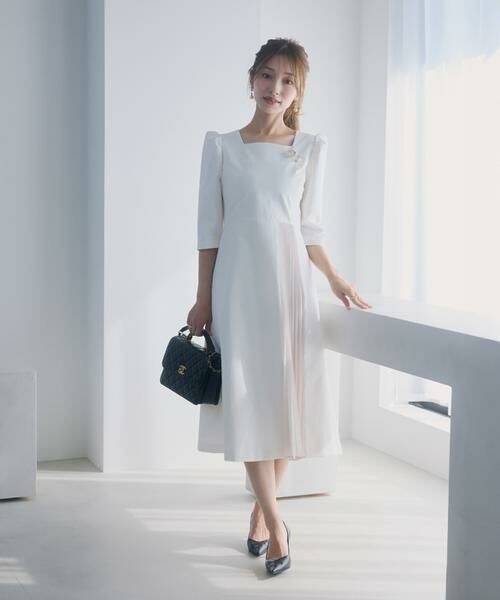 Maglie le cassetto / マーリエ ル カセット ミニ丈・ひざ丈ワンピース | 《大きいサイズ》ハレ映えプリーツワンピース《M Maglie le cassetto×吉田理紗》 | 詳細14