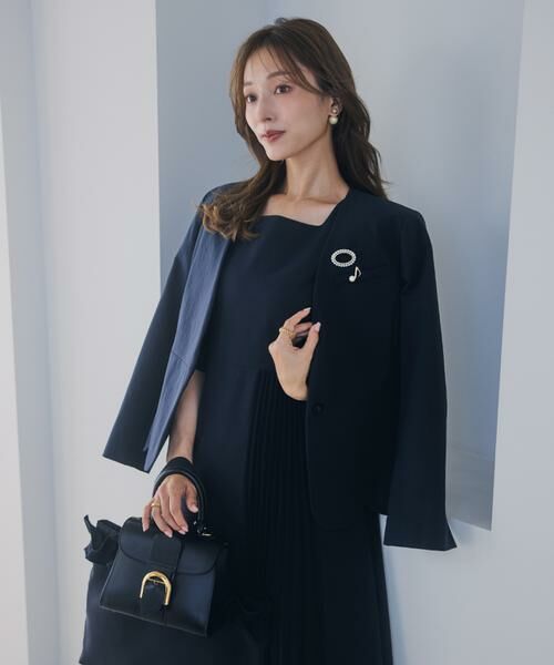 Maglie le cassetto / マーリエ ル カセット ミニ丈・ひざ丈ワンピース | 《大きいサイズ》ハレ映えプリーツワンピース《M Maglie le cassetto×吉田理紗》 | 詳細8