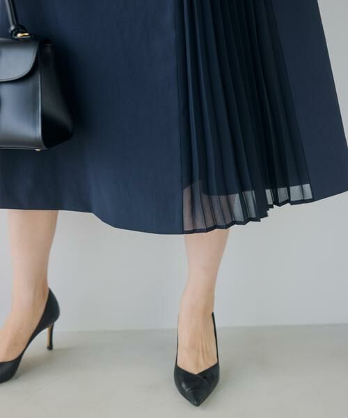 Maglie le cassetto / マーリエ ル カセット ミニ丈・ひざ丈ワンピース | 《プラスサイズ》ハレ映えプリーツワンピース《M Maglie le cassetto×吉田理紗》 | 詳細13