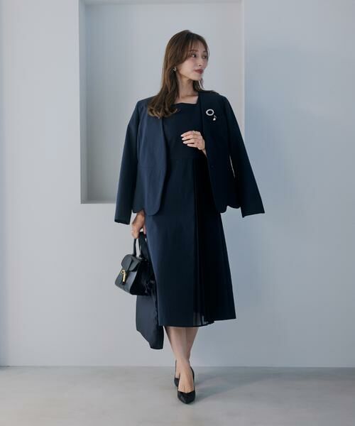 Maglie le cassetto / マーリエ ル カセット ミニ丈・ひざ丈ワンピース | 《プラスサイズ》ハレ映えプリーツワンピース《M Maglie le cassetto×吉田理紗》 | 詳細7