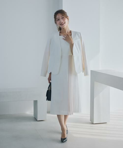 Maglie le cassetto / マーリエ ル カセット ノーカラージャケット | 《M Maglie le cassetto×吉田理紗》ハンサムスカラップジャケット | 詳細2