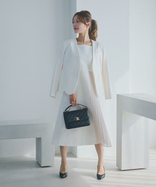 Maglie le cassetto / マーリエ ル カセット ノーカラージャケット | 《M Maglie le cassetto×吉田理紗》ハンサムスカラップジャケット | 詳細3